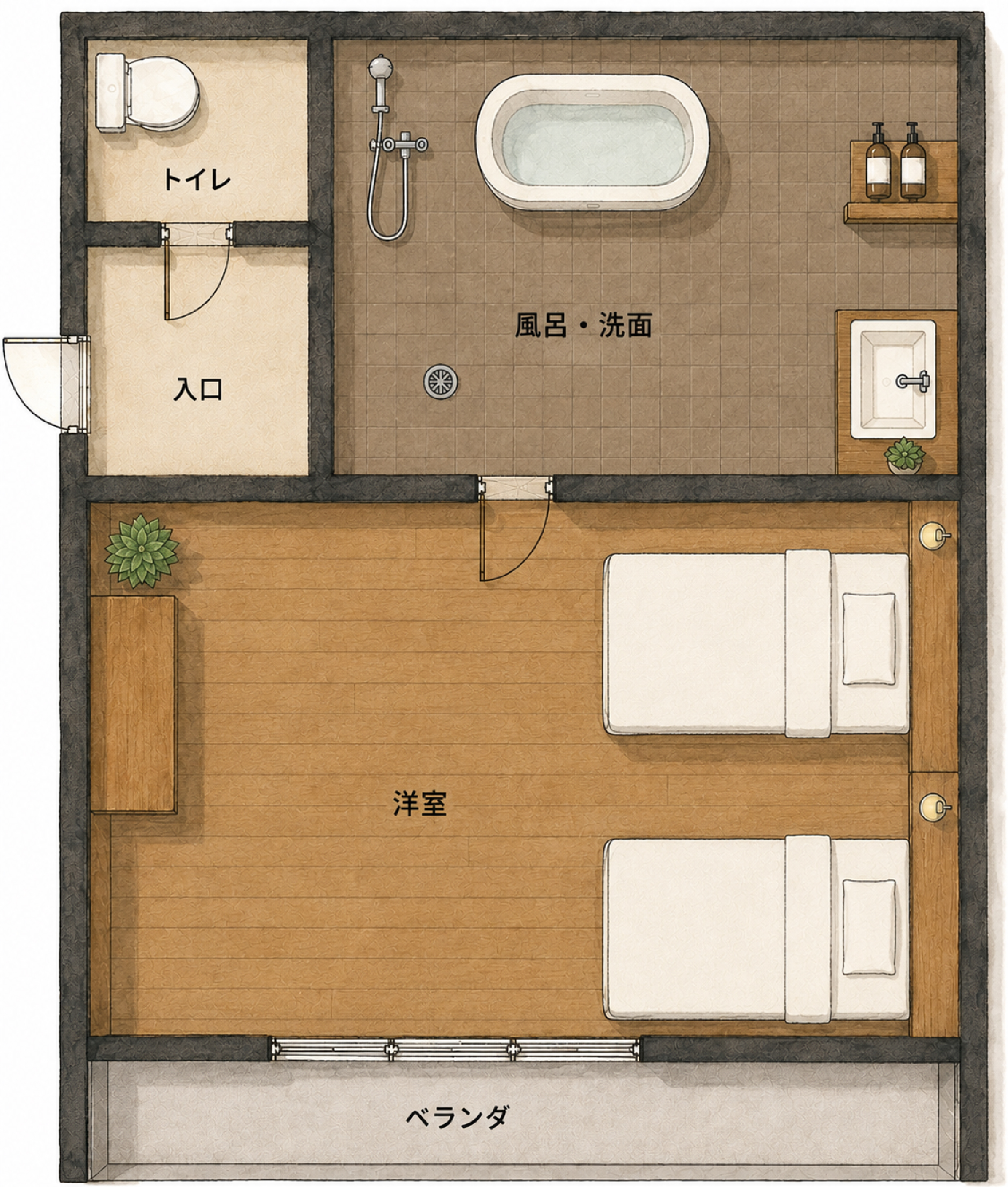 樹の間間取り